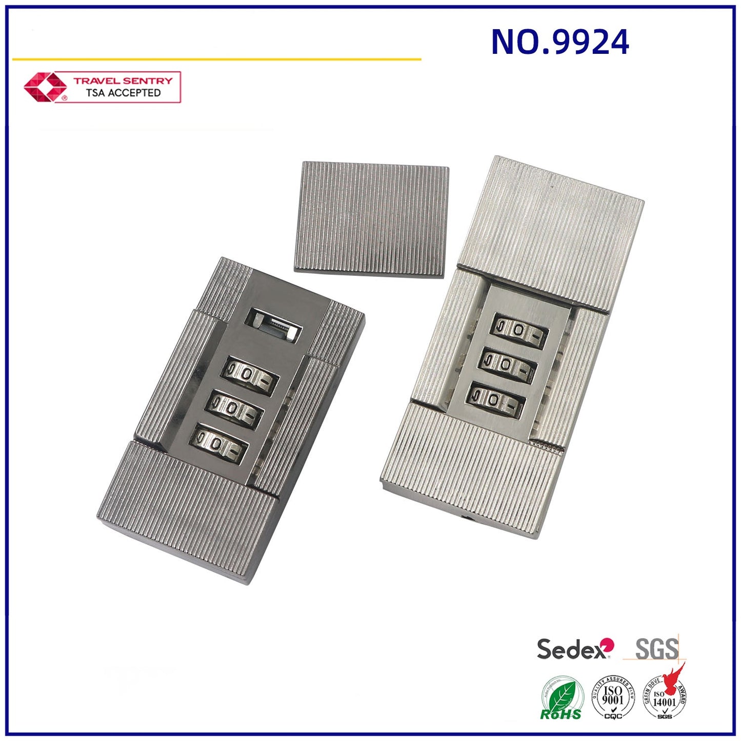 3 Digit Combination Password Lock For Briefcase-32