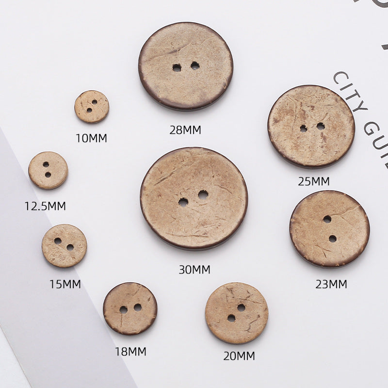 Stock Garment Accessories Sewing Coconut Button Natural Coconut Buttons-33