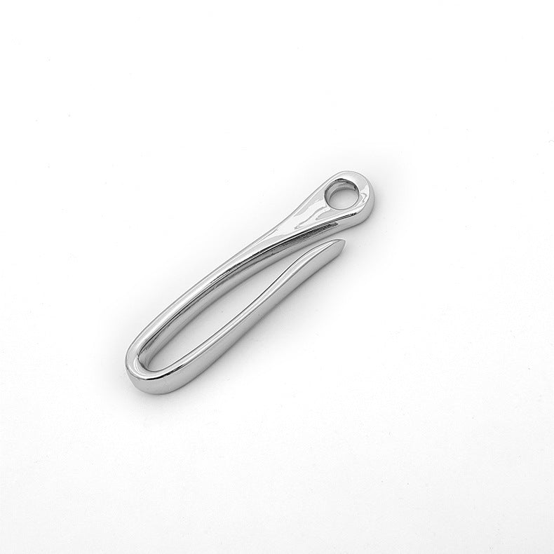 Zinc Alloy U Shape Hook Belt clip hook Pocket Clip Holder with Ring