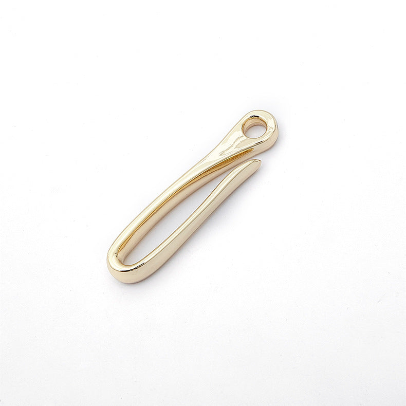 Zinc Alloy U Shape Hook Belt clip hook Pocket Clip Holder with Ring