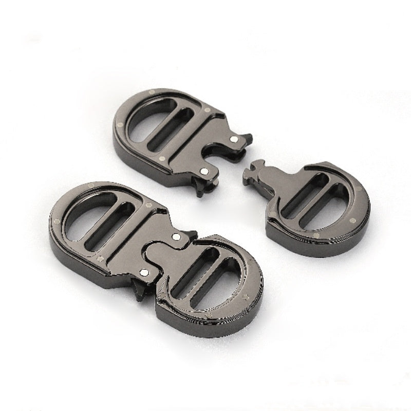 Custom logo outdoor men's molle belt clip quick release metal buckle heavy duty zinc alloy metal tactical belt buckle-34