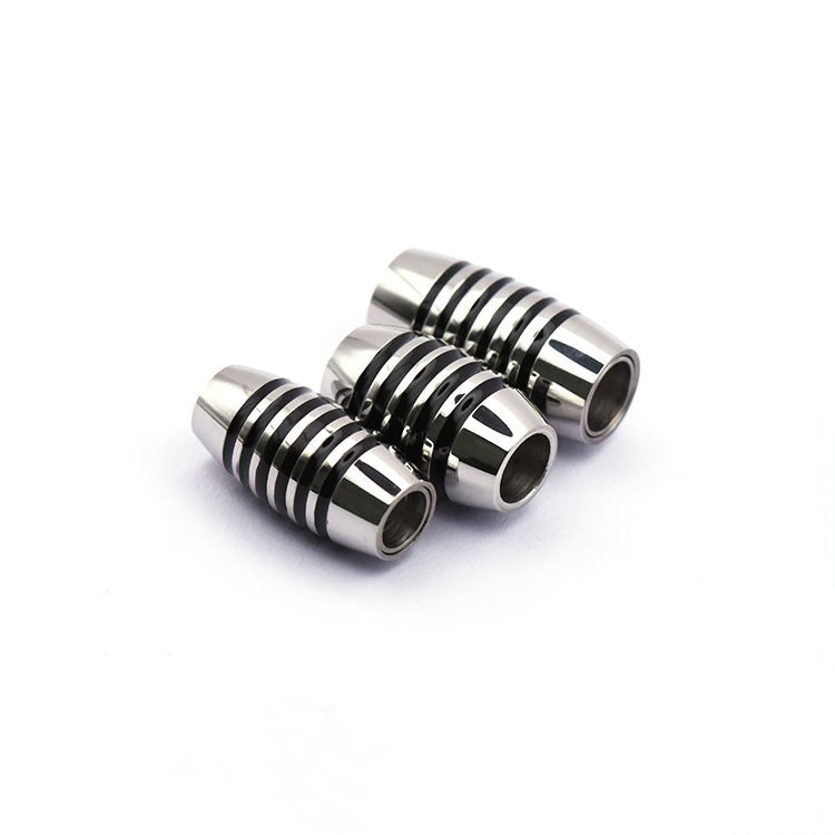 Custom Stainless Steel Clasp Drip Glue Intercolor Olive Suction Buckle For Leather Rope Bracelet Diy Jewelry Accessories-34