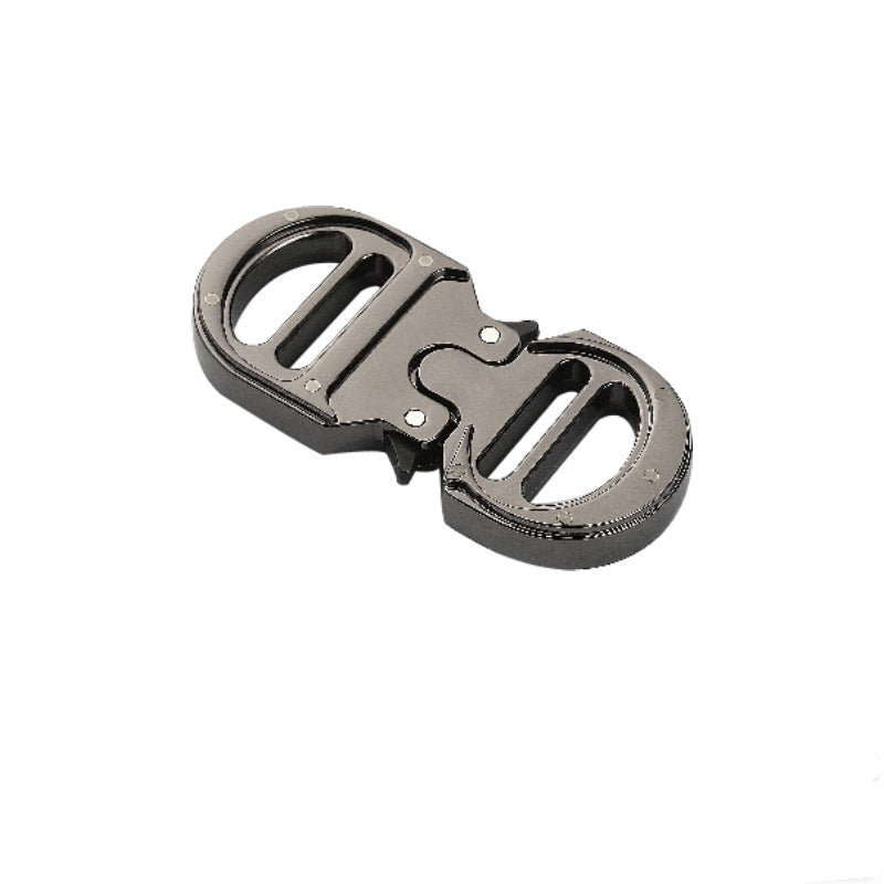 Custom logo outdoor men's molle belt clip quick release metal buckle heavy duty zinc alloy metal tactical belt buckle-34