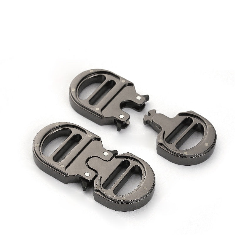 Custom logo outdoor men's molle belt clip quick release metal buckle heavy duty zinc alloy metal tactical belt buckle-34