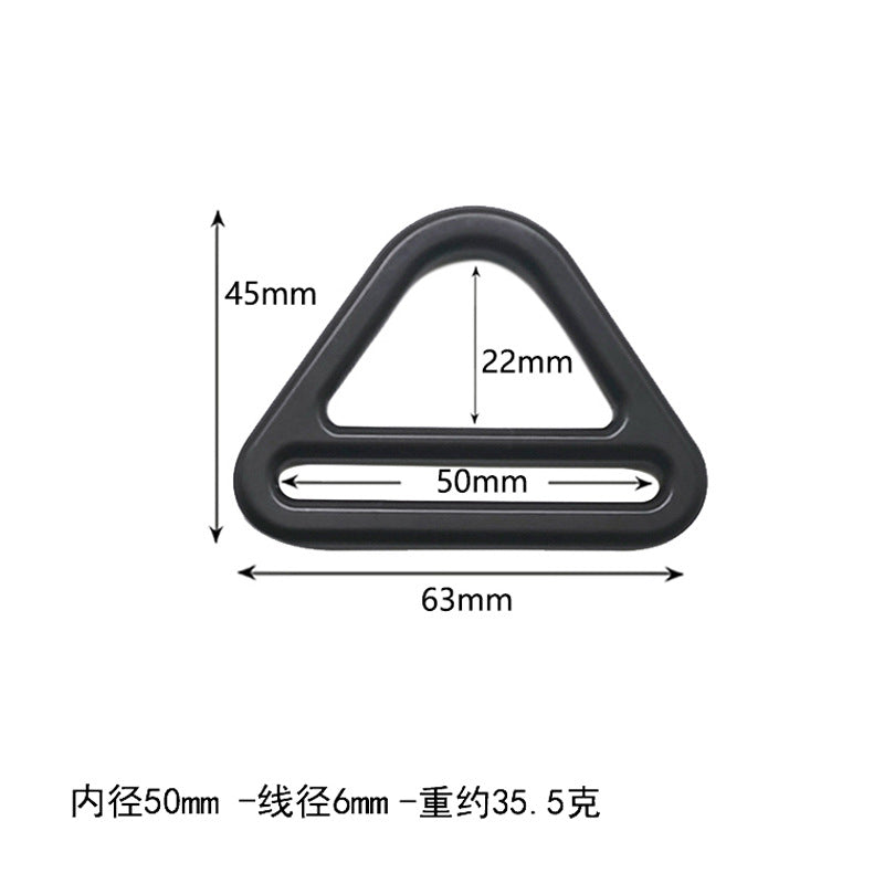 wholesale black 20mm-50mm triangle dog collar metal buckle-35