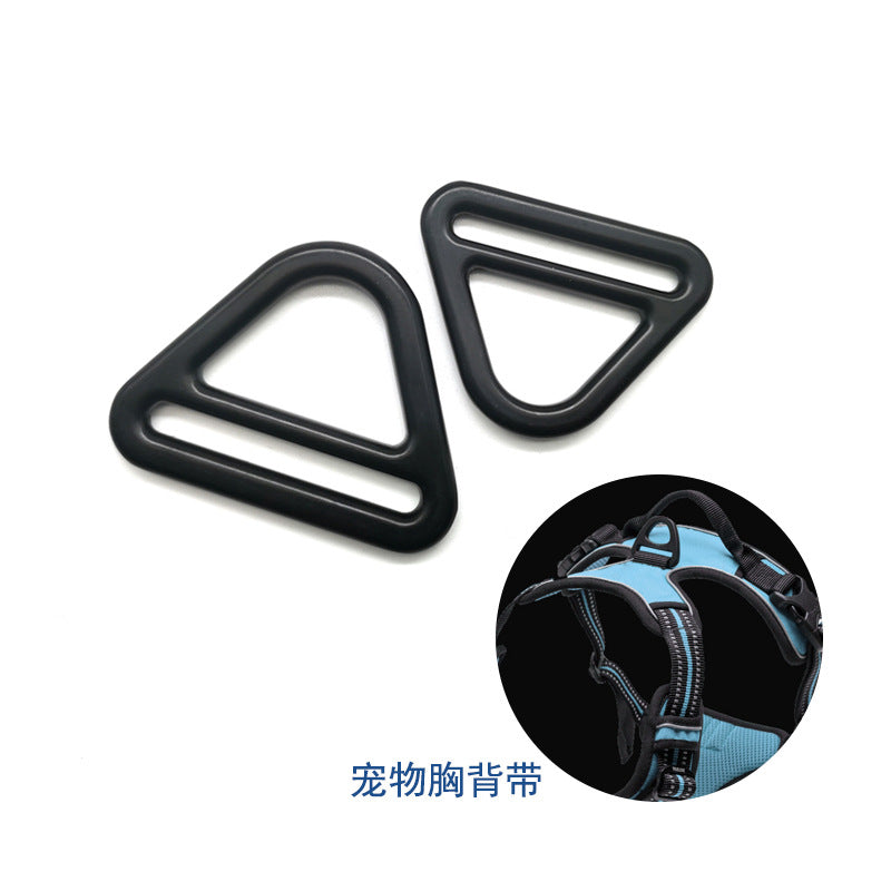 wholesale black 20mm-50mm triangle dog collar metal buckle-35