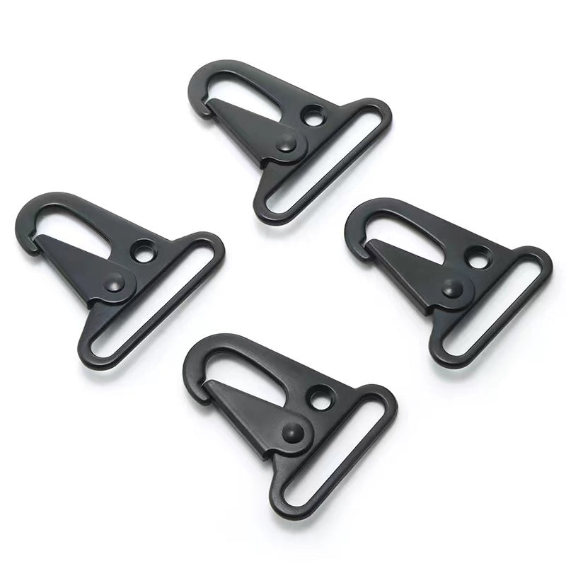 Wholesale Outdoor Heavy Duty Metal Clap Carabiners HK Snap Hook 1" Inch Sling Enlarged Spring Clip Hooks-36