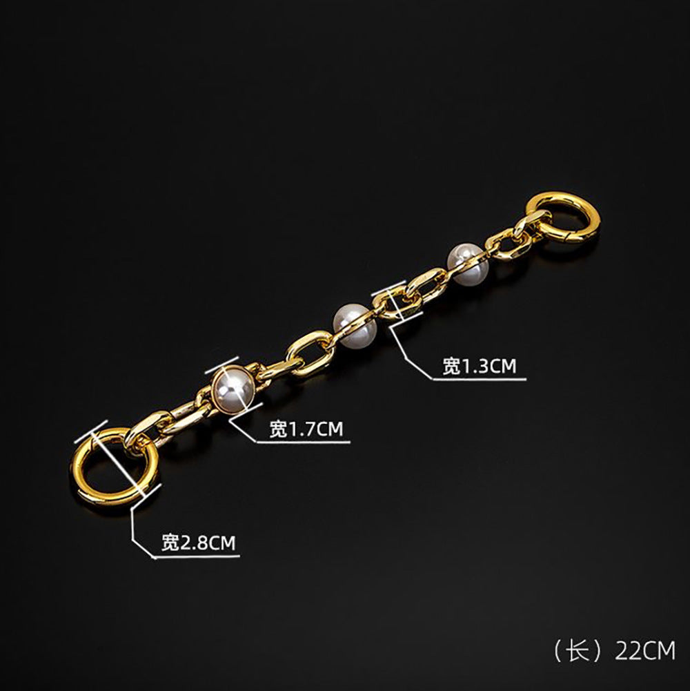 Pearl Chain Pearl Fittings Belt Fancy Shoulder Strap Short Shoulder Strap Metal Accessories Shoulder Handbag Chain-5