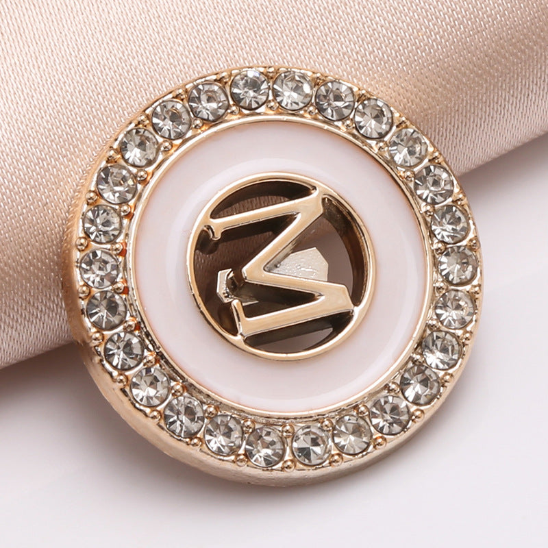 New Matte Gold and Black Metal Buttons for Women Coat Clothing Garment Decorative Large Sewing Buttons Accessories-37