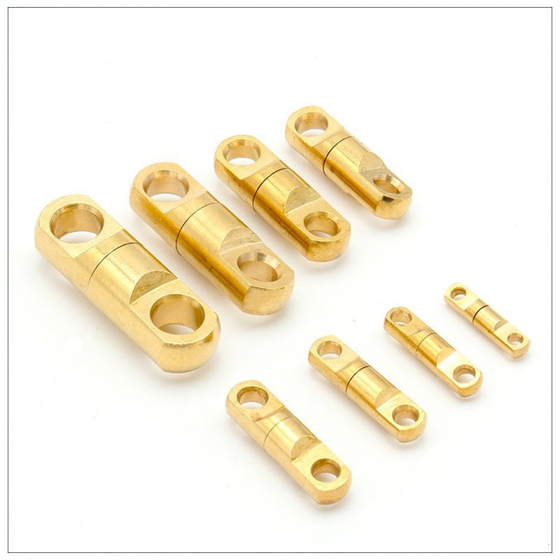 Solid Brass Swivel Eye Rotating Connector for DIY Keychain Round Circle Key Ring Wallet Bag Strap Connecting-38