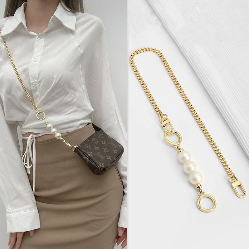 High Quality Metal Handbag Chains for Bags Accessories Purse Shoulder Handbag Chain Strap Curb Black Metal Lady Chains Bag-21
