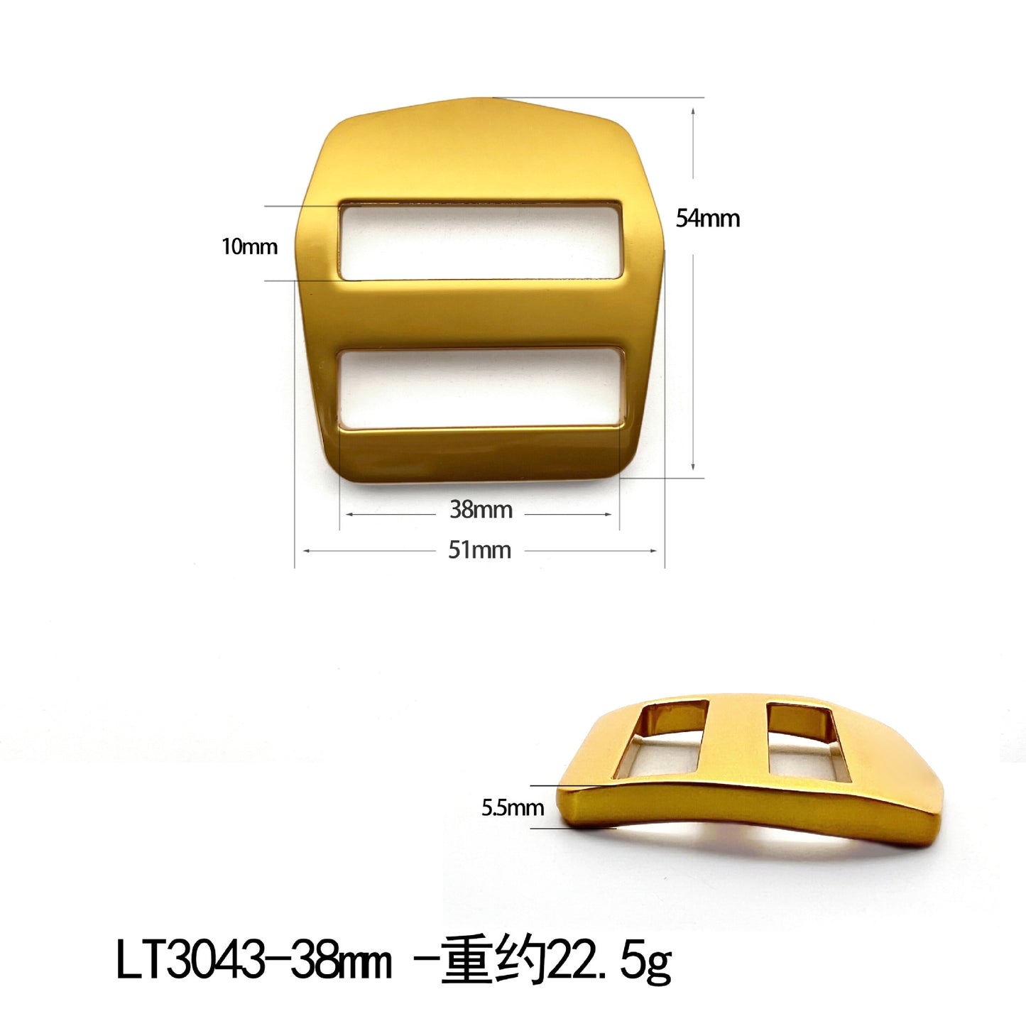 wholesale metal lock aluminum 25mm curved ladder lock buckle-38