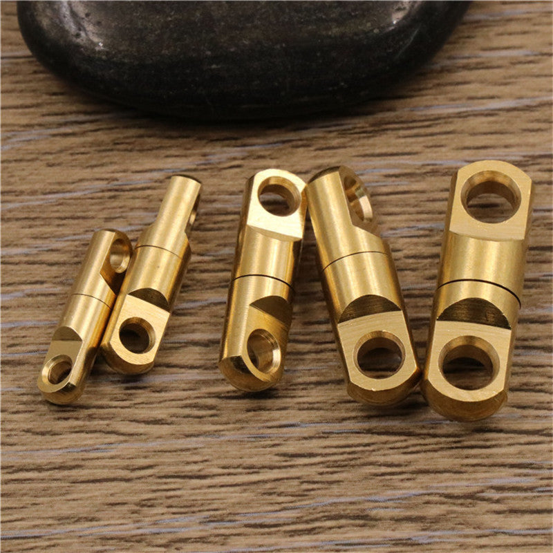 Solid Brass Swivel Eye Rotating Connector for DIY Keychain Round Circle Key Ring Wallet Bag Strap Connecting-38