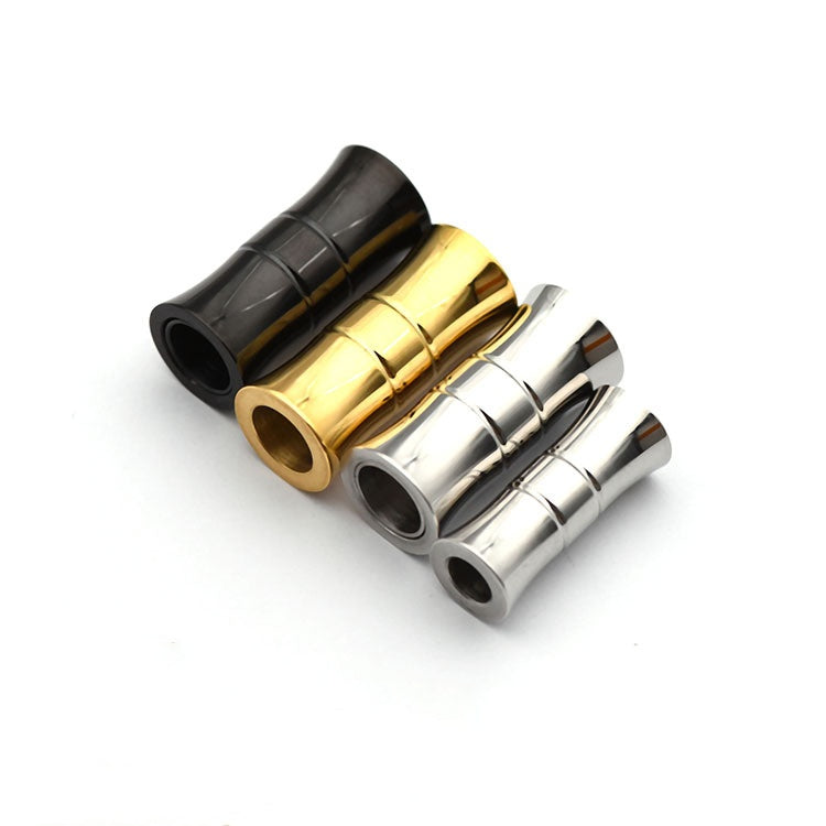Hot sale stainless steel jewelry findings 6mm horn shape bamboo clasp for dragon scale bracelet DIY jewelry making-39