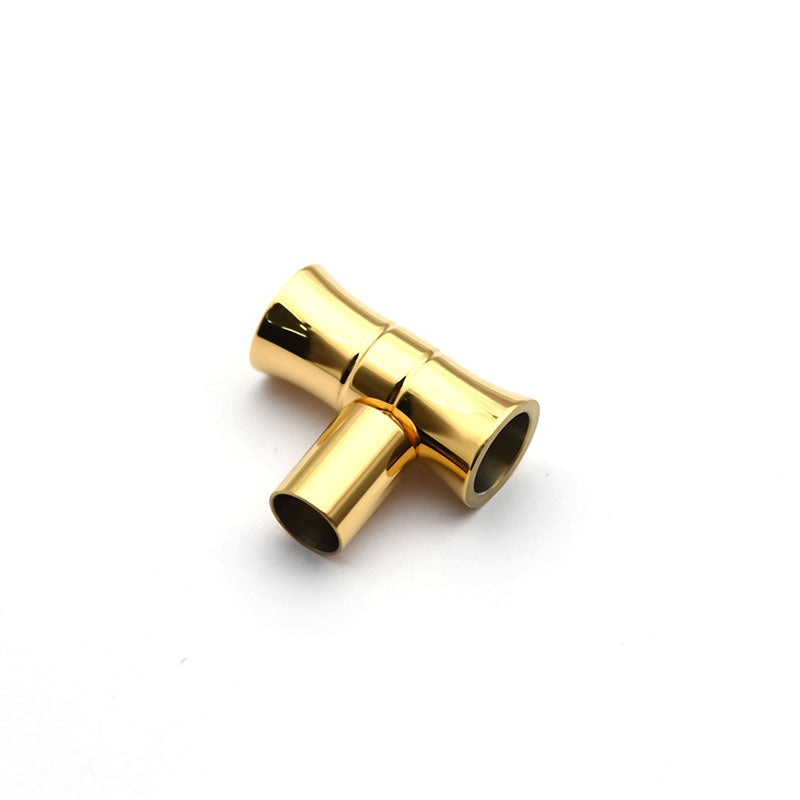 Hot sale stainless steel jewelry findings 6mm horn shape bamboo clasp for dragon scale bracelet DIY jewelry making-39
