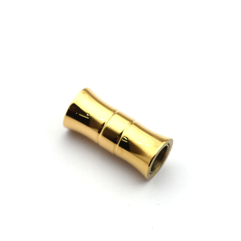 Hot sale stainless steel jewelry findings 6mm horn shape bamboo clasp for dragon scale bracelet DIY jewelry making-39