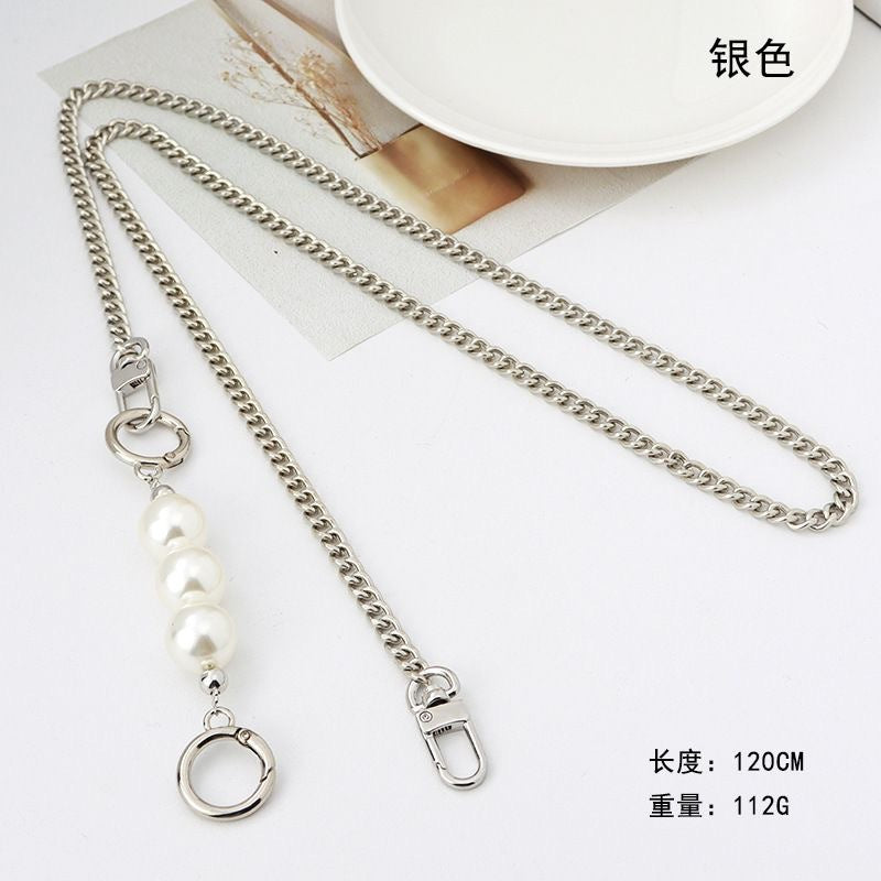 High Quality Metal Handbag Chains for Bags Accessories Purse Shoulder Handbag Chain Strap Curb Black Metal Lady Chains Bag-21