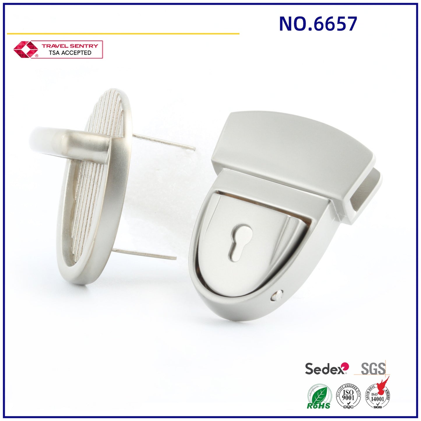 High End Leathercraft Bag Decorative Lock Hardware Accessories Tuck Clasp Lock-39
