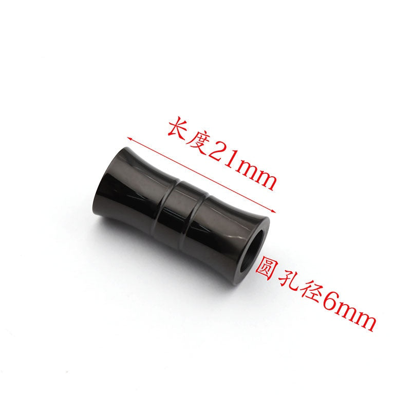 Hot sale stainless steel jewelry findings 6mm horn shape bamboo clasp for dragon scale bracelet DIY jewelry making-39