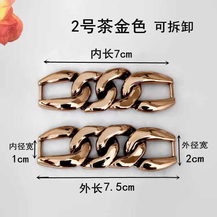 2025 Fashion Acrylic Women Shoe Chain Buckle Accessories Boots Shoe Chain Accessories-41