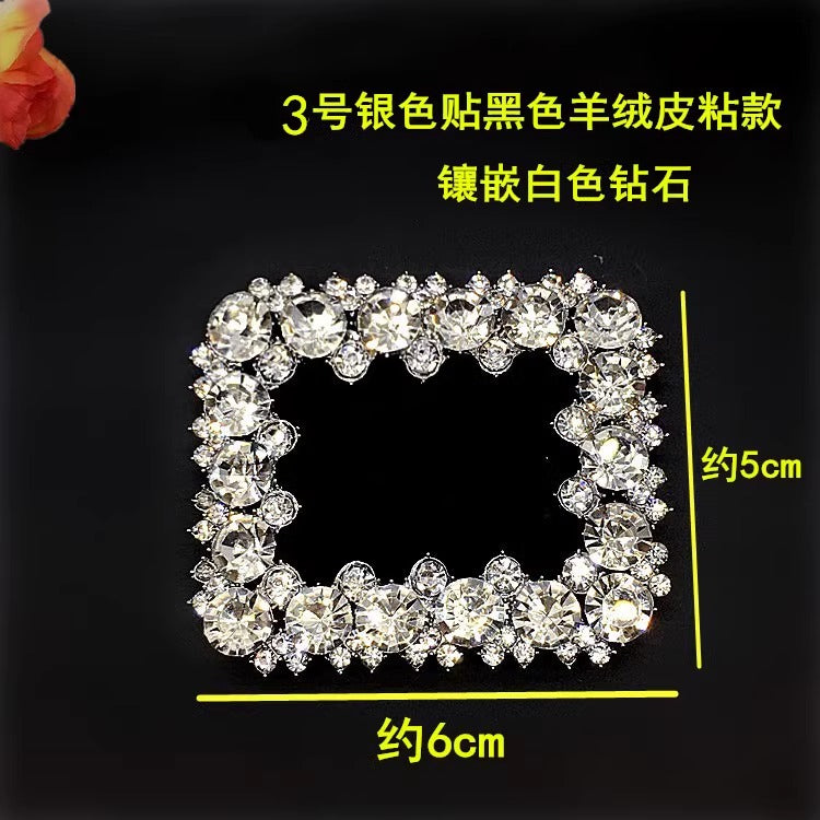Luxury square Heel Shoes Upper Decorative Accessories Fashion Metal Shoe Clip-23