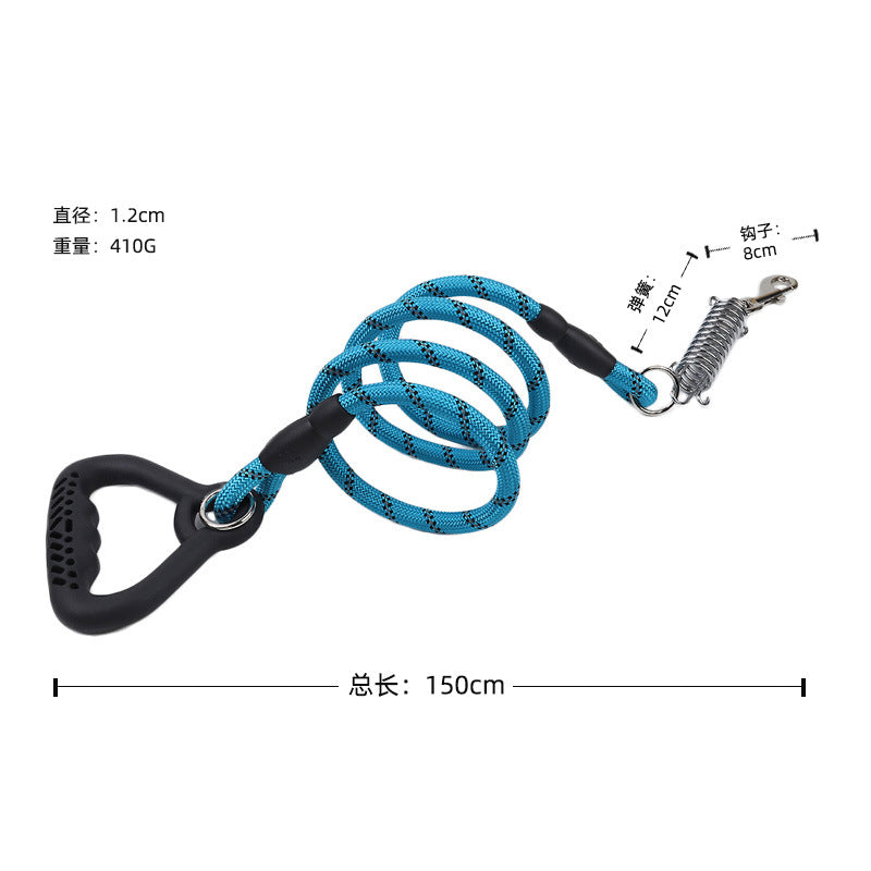 Wholesale Shockproof Explosion-proof Reflective Training Nylon Rope Pet Dog Leash With Spring-125