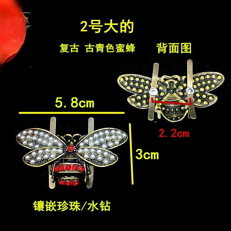 Personalized Diamond Animal Bee shoes buckle Insect Series Jewelry \Women Accessories Fashion Jewelry shoes buckle-93