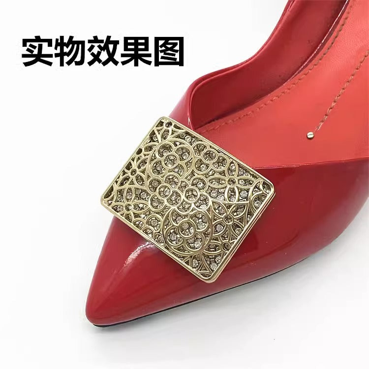 Bling Bling Welding Hand Made She Accessories,lady's Rhinestones Shoe Decorations-69