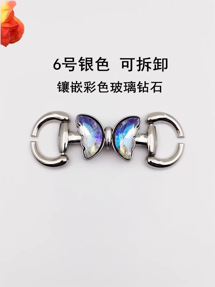 Factory Wholesale Hardware Crafts Chain Buckle Gold Metal Horse Bit Shoe Buckles-29