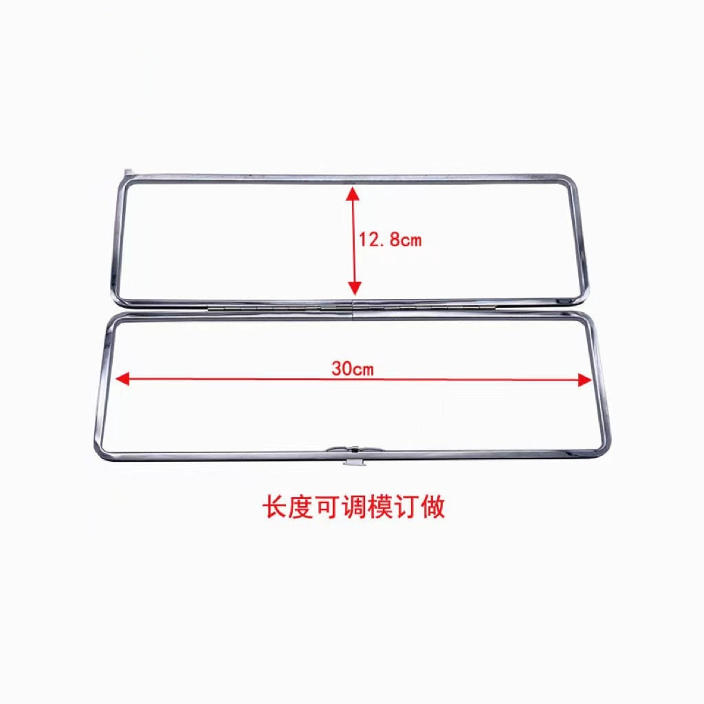 High Quality 7.9 Inch Gold Square Shape Kiss Lock Frames Clutch Box Frame-109