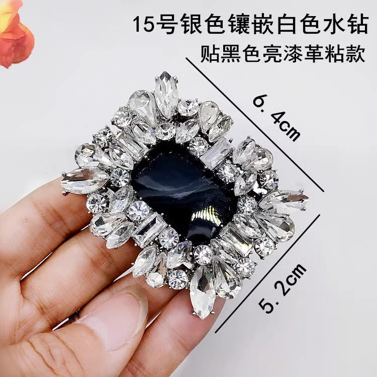 Shiny Crystal Shoe Buckle Metal Buckle for for Women's Shoe-140