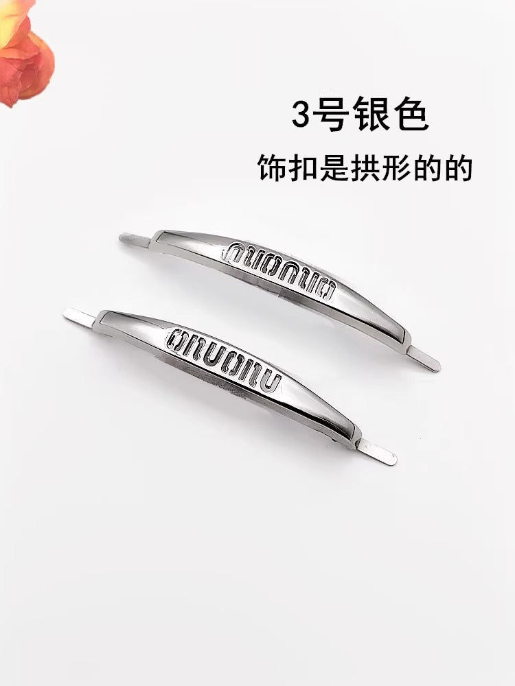 Women's Shoes with Decorative Metal Shoe Label Accessories Upper Shoe Buckle Hook-30