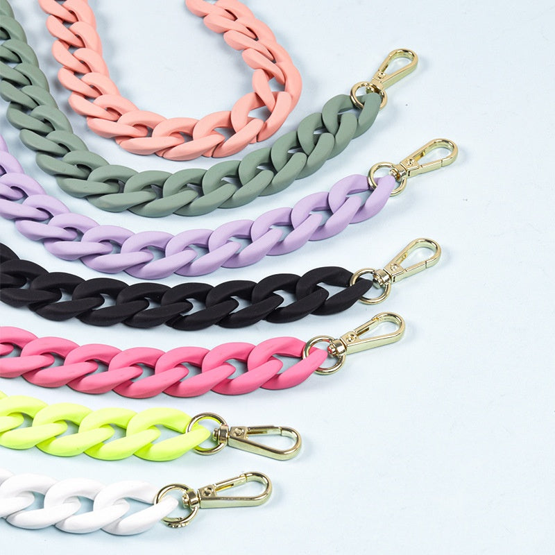 17*23mm Acrylic Link Chain Manufacturer Bag Accessories Diy Crafting / Plasti Bag Lovely Handle Handbag Chain -4