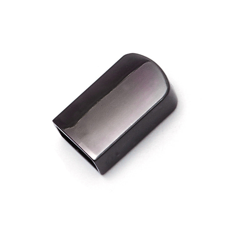Metal Cord Lock Glossy Golden Silver Matt Black Zinc Alloy Plating Metal Hoodie Drawstring Stopper Cord End-4
