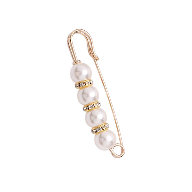 pearl Brooch Anti-glare buckle Small pin to fix clothes Lapel Pins Badge brooches-