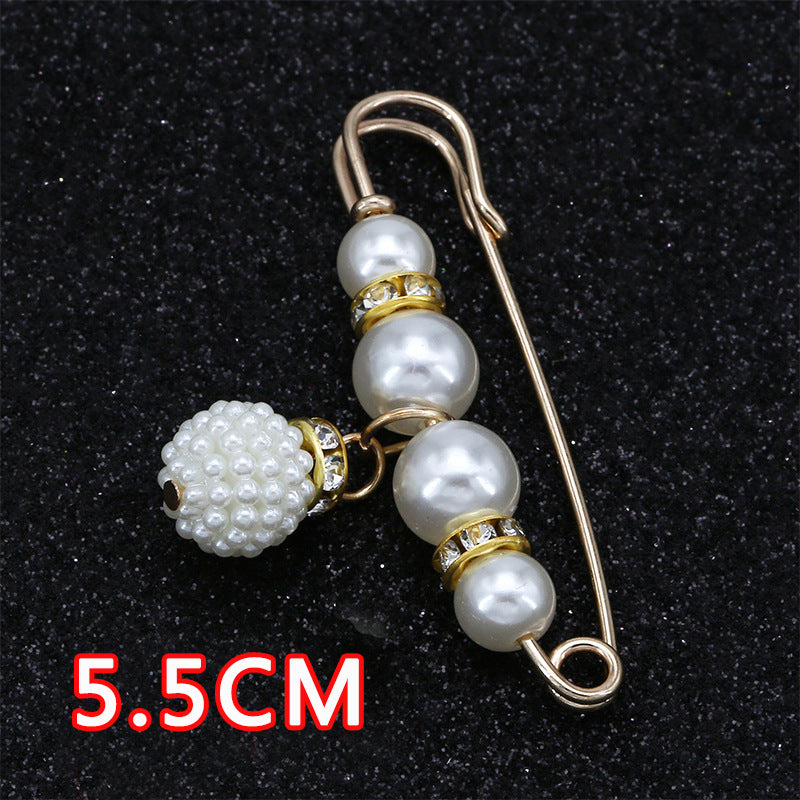 pearl Brooch Anti-glare buckle Small pin to fix clothes Lapel Pins Badge brooches-