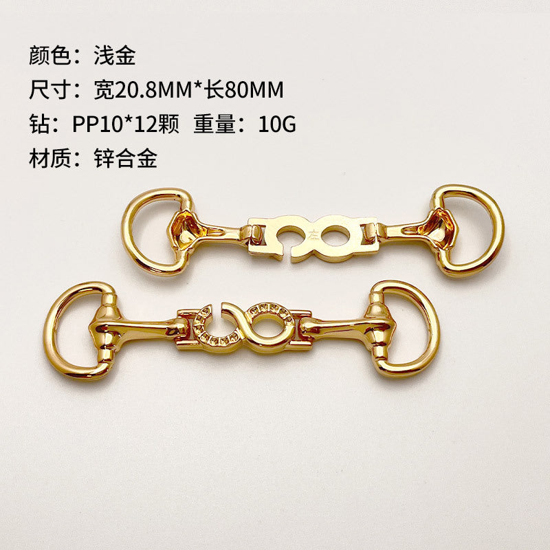High Quality Alloy Metal Decorative Silver Shoe Strip Chain Ladies Shoe Buckles bag chain -4