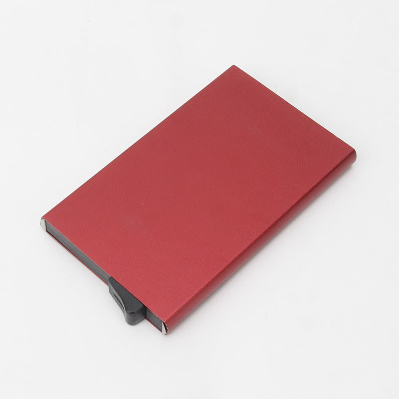 RFID Credit Card Holder Slim Wallet Front Pocket Card Protector Pop up Design Aluminum Up to Hold 6 Cards-5