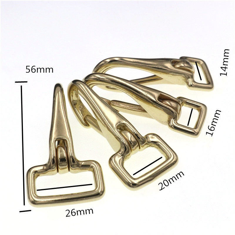 14mm 15mm 25mm Spring Snap Hook for Handbag Chains Brass Metal Hardware for Bags Trigger Snap-41