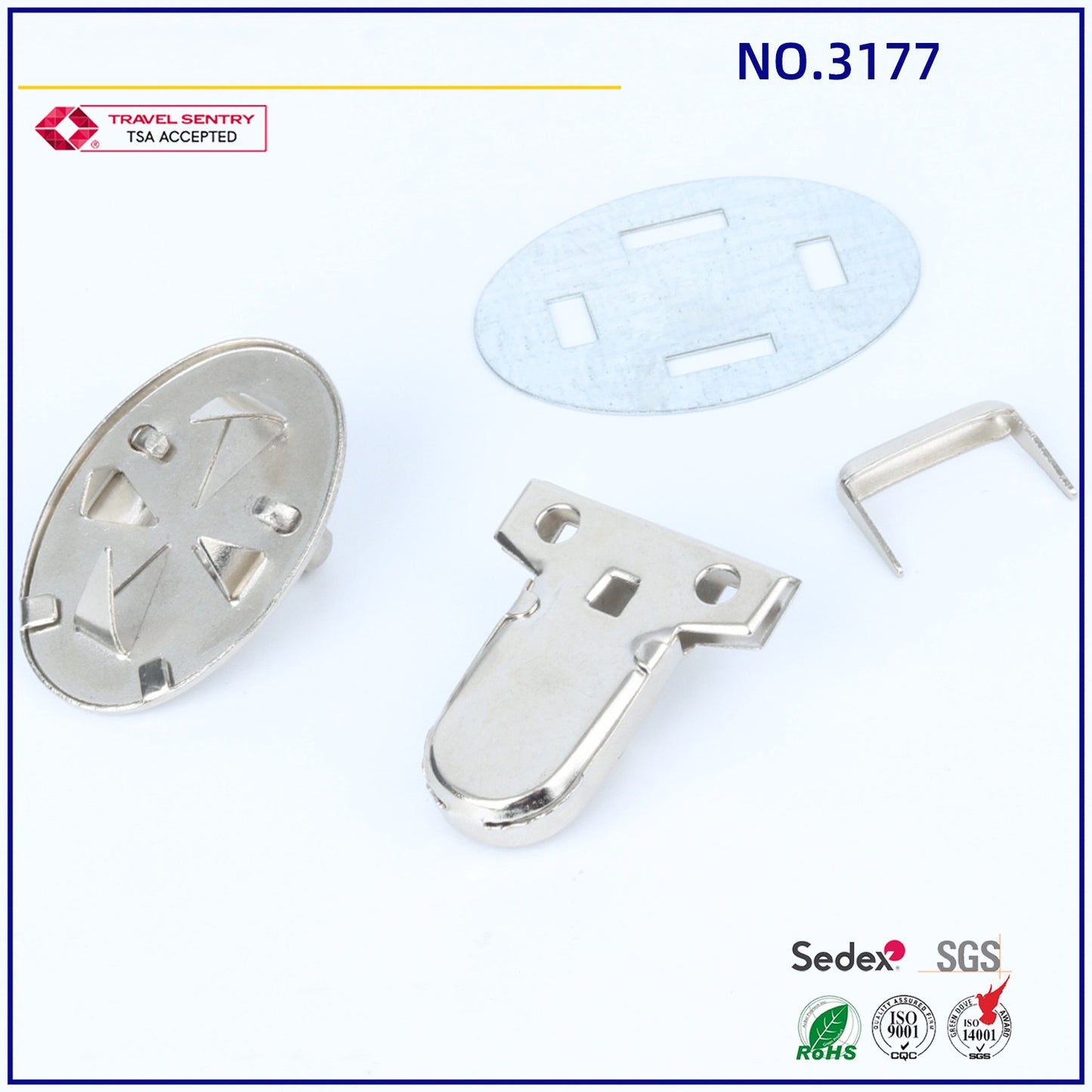 metal bag accessories lock school bag duck push lock-41