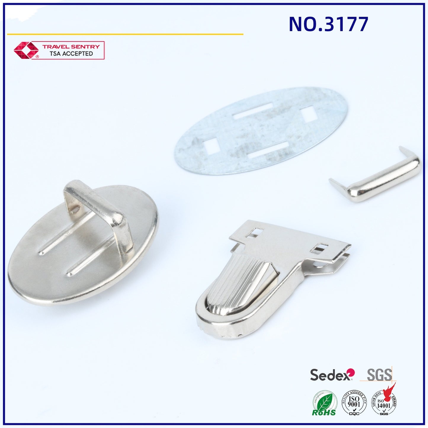 metal bag accessories lock school bag duck push lock-41