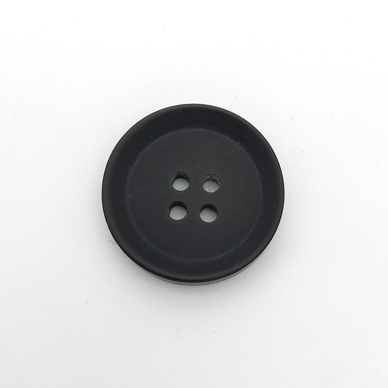 Black Customized Stock 4 Hole Real Blank Buffalo Horn Button-42