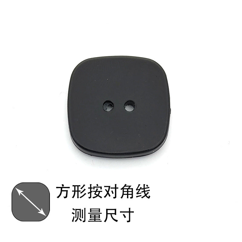 Black Customized Stock 4 Hole Real Blank Buffalo Horn Button-42