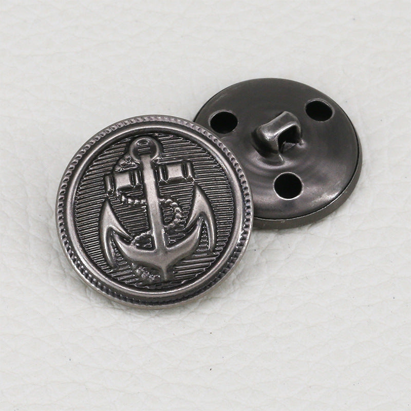 Custom Wholesale Button Around Fancy Shape Metal Coat Buttons Shank Sewing for Sale-43