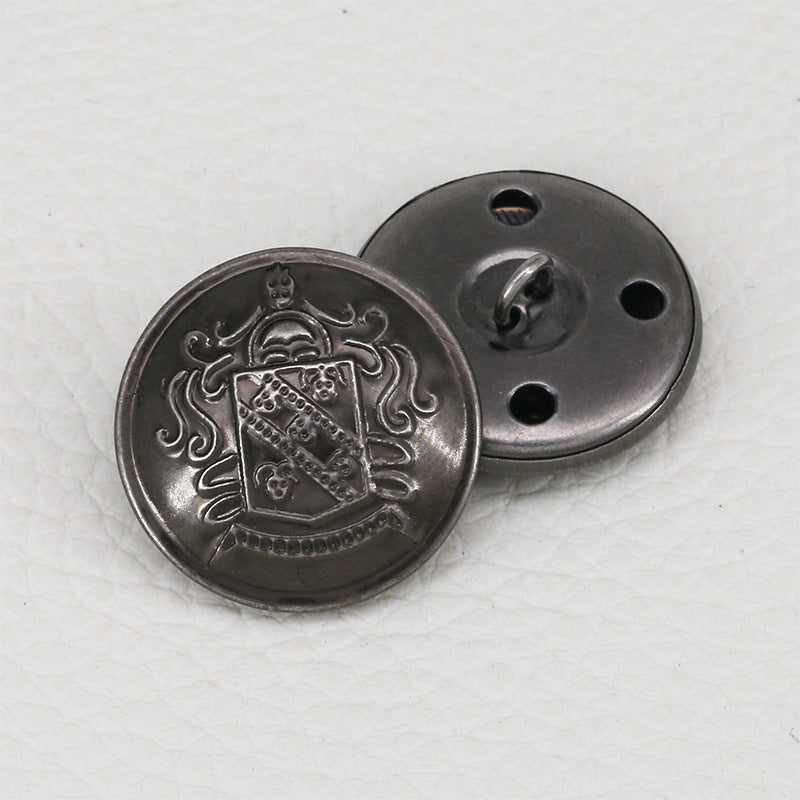 Custom Wholesale Button Around Fancy Shape Metal Coat Buttons Shank Sewing for Sale-43