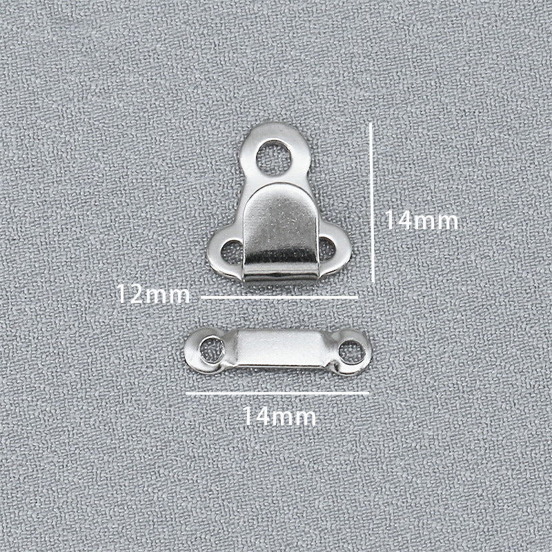 High Quality Brass Buttons Metal Buckles Trousers Hook And Bar For Pants-44