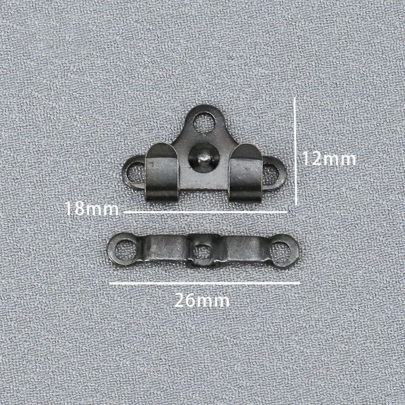 High Quality Brass Buttons Metal Buckles Trousers Hook And Bar For Pants-44
