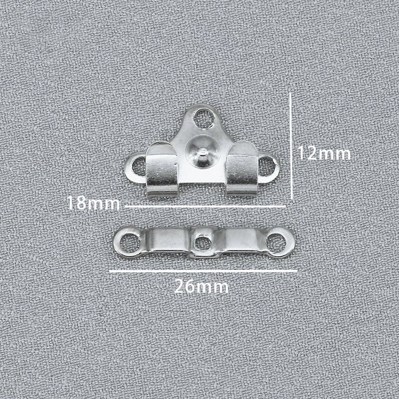 High Quality Brass Buttons Metal Buckles Trousers Hook And Bar For Pants-44