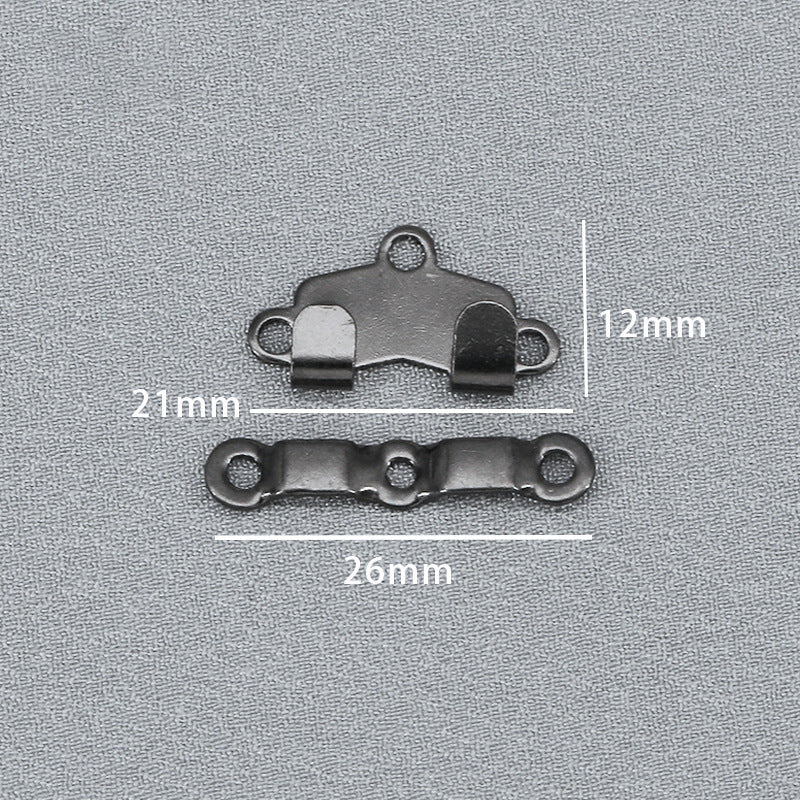 High Quality Brass Buttons Metal Buckles Trousers Hook And Bar For Pants-44