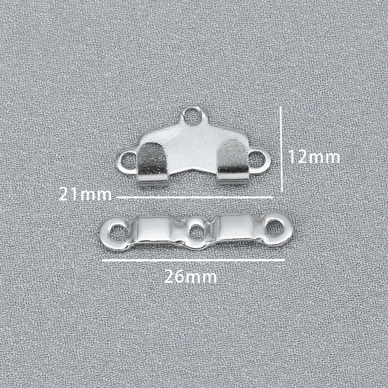 High Quality Brass Buttons Metal Buckles Trousers Hook And Bar For Pants-44